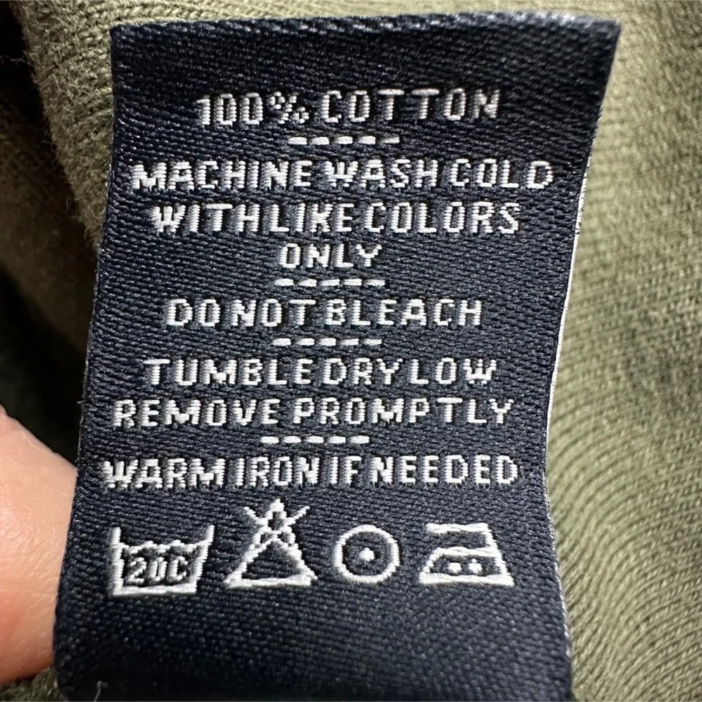 Men's American Giant Olive Green Hoodie Sweatshirt - Picture 7 of 7